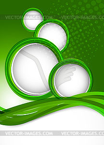 Abstract green background - vector clipart