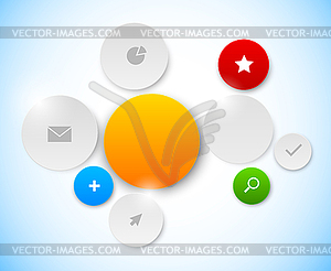 Design of interface - royalty-free vector image