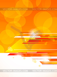 Abstract orange tech background - vector image