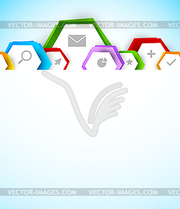 Abstract web template - vector image