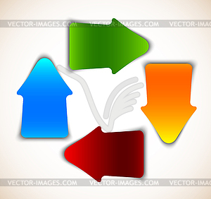 Set of arrows - vector clipart / vector image