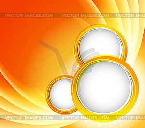 Orange background - vector image