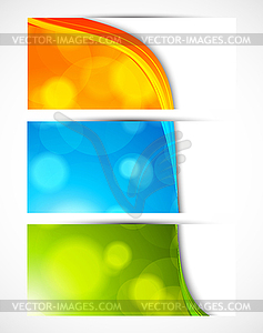 Set of colorful banners - vector image