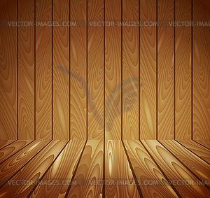 Wooden background - vector clipart