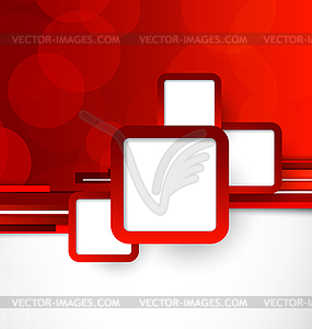 Abstract background in red color - vector image