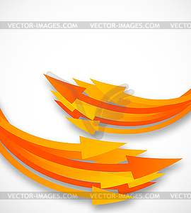 Abstract background with arrows - vector image