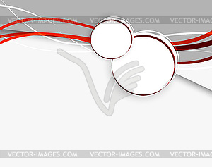 Abstract background with red lines - vector clipart