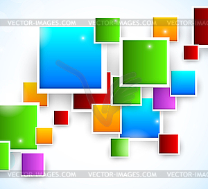 Abstract background with squares - vector image