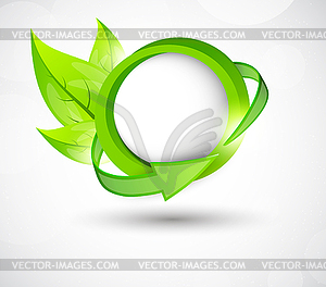 Ecology template - vector image