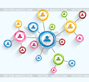 Network concept - vector image