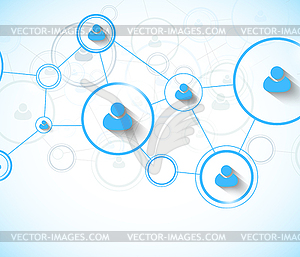 Network concept - vector clipart