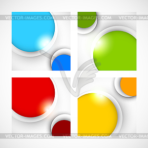 Set of abstract banners - vector image