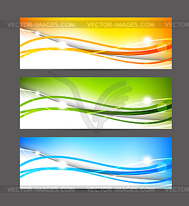 Set of colorful banners - vector EPS clipart