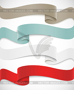 Set of ribbons - vector clipart