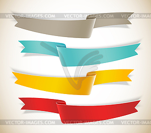 Set of ribbons - vector image