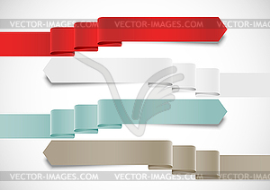 Set of ribbons - vector image