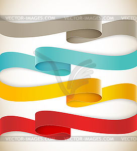 Set of ribbons - vector EPS clipart