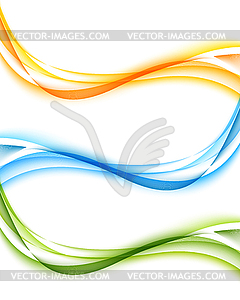 Set of wavy banners - vector clipart / vector image