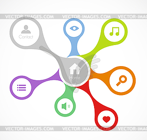 Site template - vector clip art