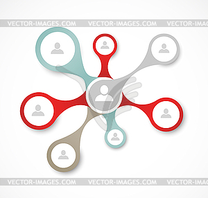 Social network concept - vector image