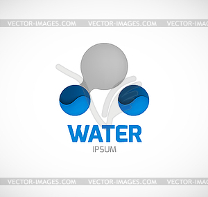 Water symbol - vector clipart