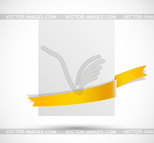 White banner - vector clipart / vector image