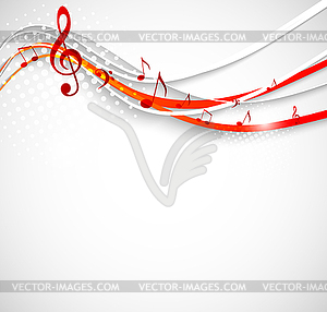 Abstract music background - vector clipart