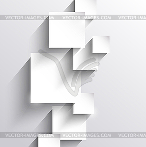 Abstract background with paper squares - vector clip art