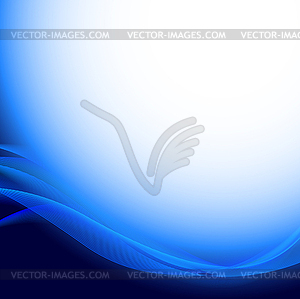 Abstract wavy blue background - vector image