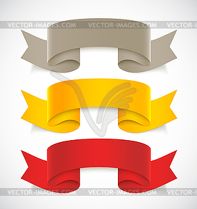 Set of ribbons - royalty-free vector image