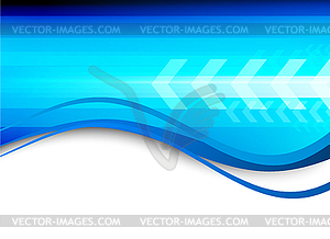 Abstract blue tech background - vector clip art