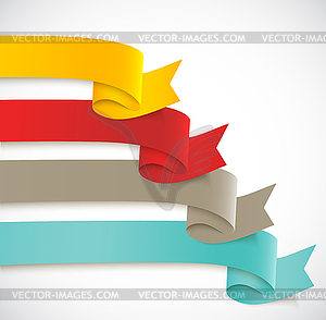 Set of ribbons - vector clip art