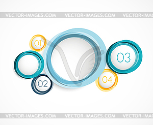 Infographic template with circles - vector clipart