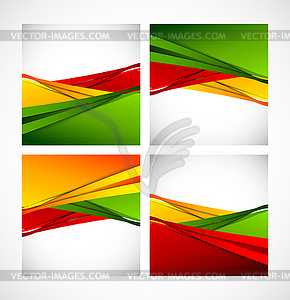 Set of posters - vector clipart / vector image