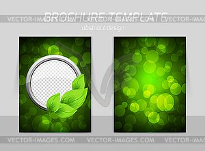 Eco flyer - vector clip art