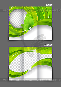 Tri-fold brochure - stock vector clipart