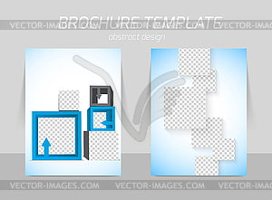Flyer template design - vector clipart