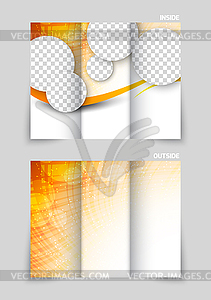 Три раза шаблонов дизайна брошюры - векторизованное изображение