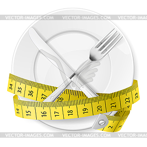 Diet concept - vector clipart / vector image