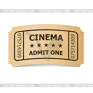 Cinema ticket - vector clipart