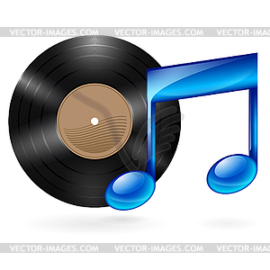 Music icon - vector clip art