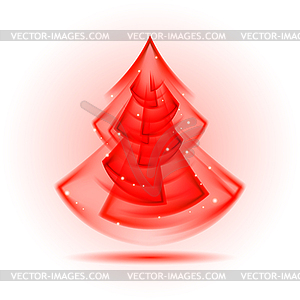 Abstract Christmas tree - vector image