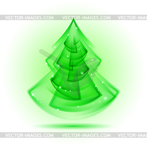 Abstract Christmas tree - vector image