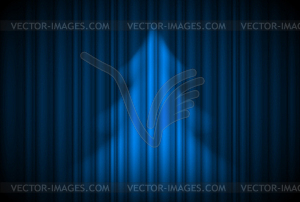 Christmas tree in theatre style - vector clip art