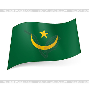 State flag of Mauritania - vector clipart