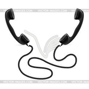 Phone receivers - vector image
