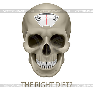 Unhealthy diet - vector clipart