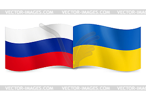 Union of Russia and Ukraine - vector image