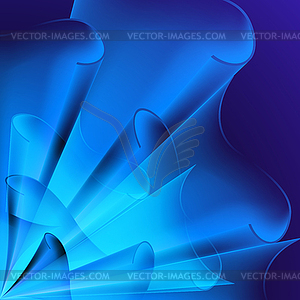 Background of blue flags - vector image