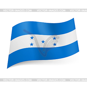 State flag of Honduras - vector clipart